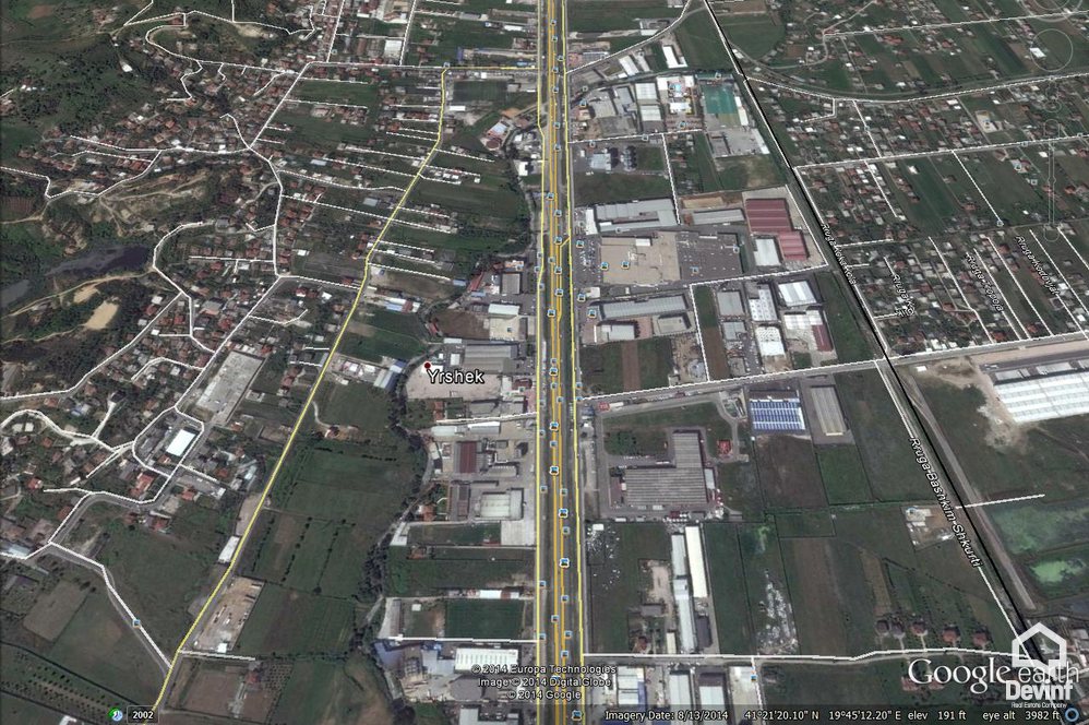 Tirane For Sale Land Tirane-Durres Highway Industrial Land
