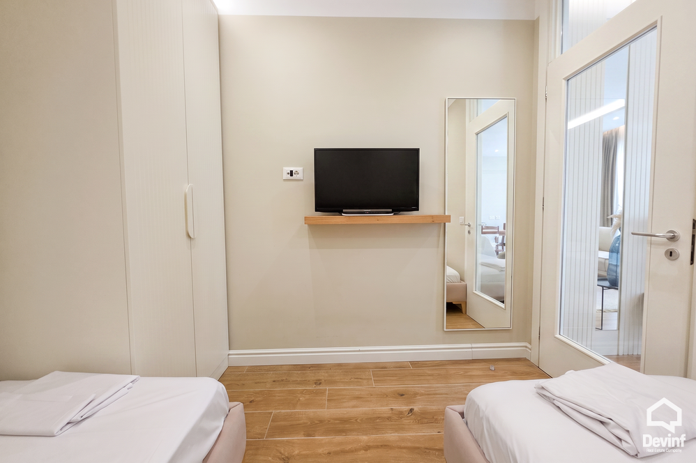 Durres Shitje Apartament 2+1 San Pietro Resort & Residences, Gjiri i Lalezit apartament bregdet kompleks rezidencial Booking/AirBnB