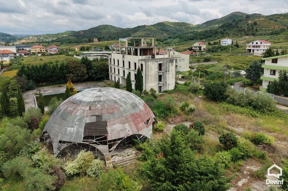 Tirane For Sale Multifunctional Building Vore-Marikaj secondary road Warehouse show room restorant Hotel azil resort qender logjistike Klinikë Reabilitimi
