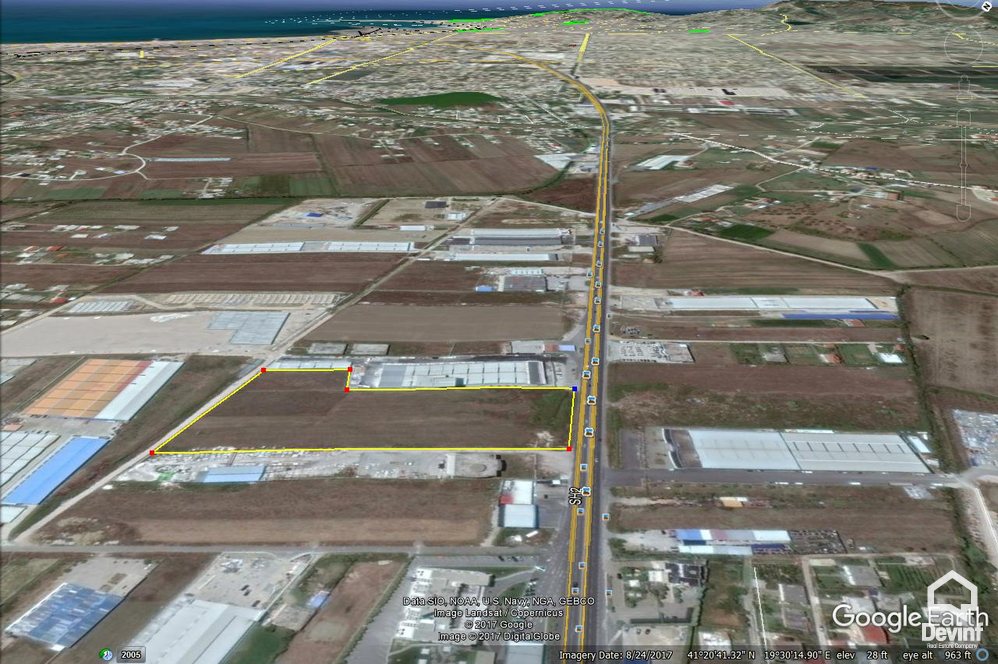 Tirane For Sale Land  The land is located wayside Tirana-Durres Highway Industrial Land