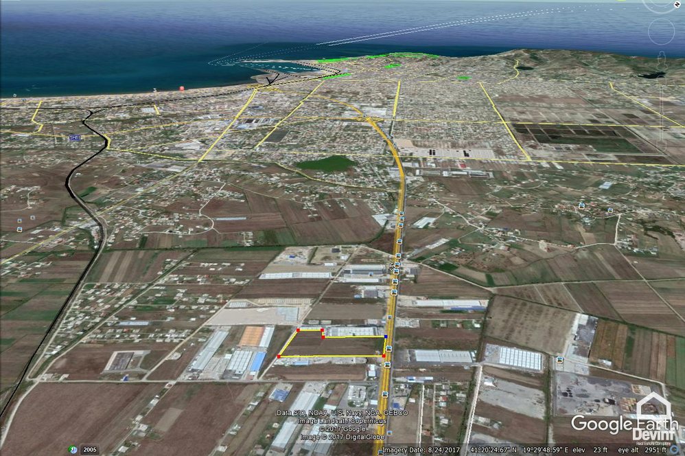 Tirane For Sale Land  The land is located wayside Tirana-Durres Highway Industrial Land