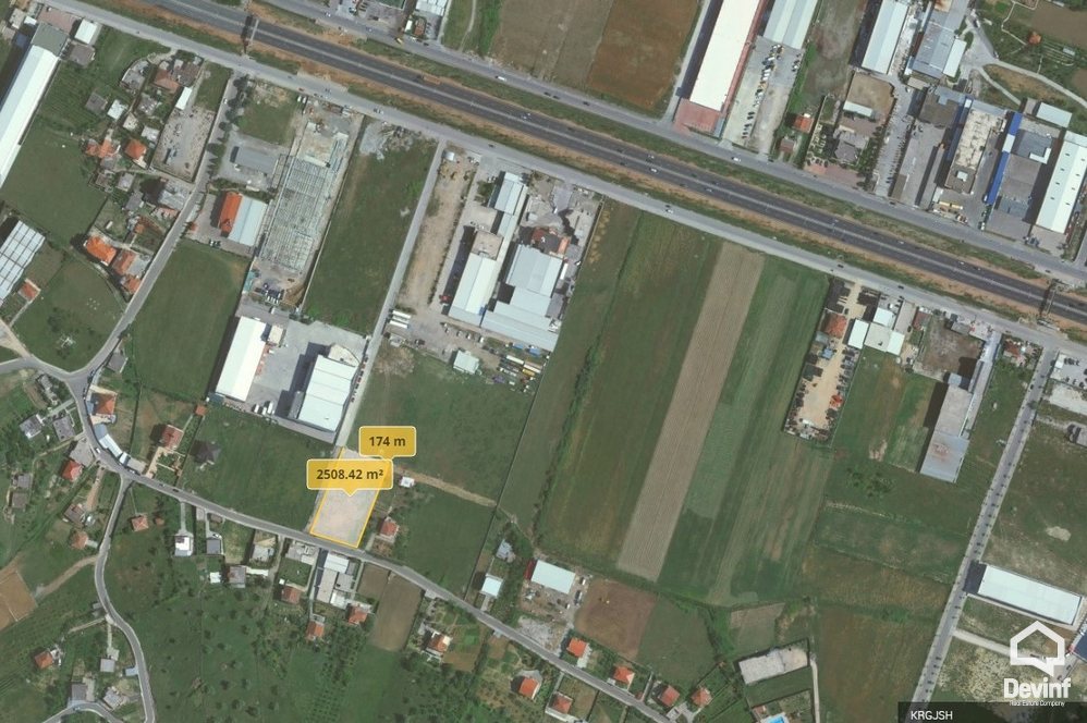 Tirane Shitje Toke  Autostrada Tirane-Durres toke industriale