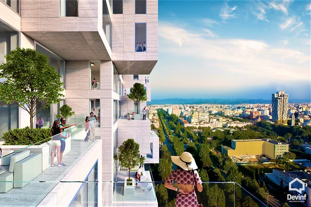 Tirane For Sale Apartment 2+1+A DownTown One Rezidence, Bajram Curri Boulevard Apartment