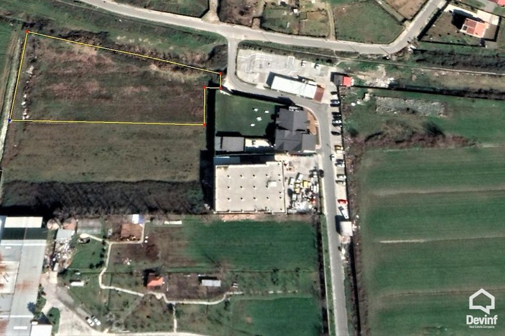 Tirane For Sale Land  Tirana- Durres Highway, near by the Mercedes Benz building, in the secondary road Industrial Land