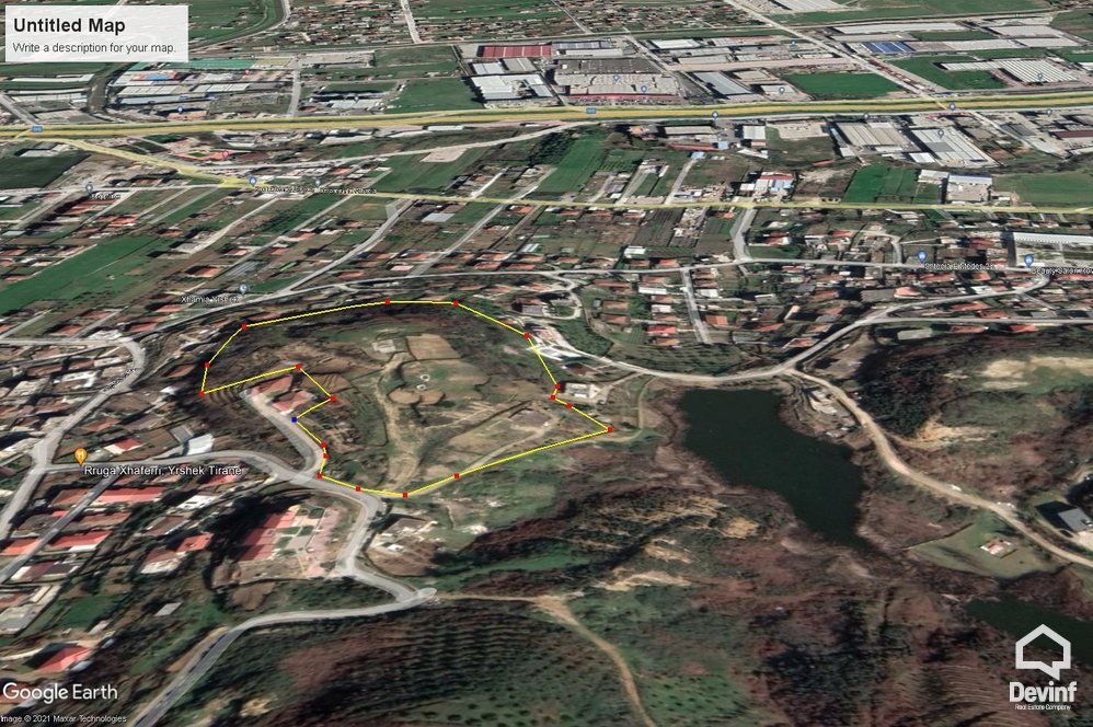 Tirane For Sale Land  Yrshek Building Plot Industrial Land