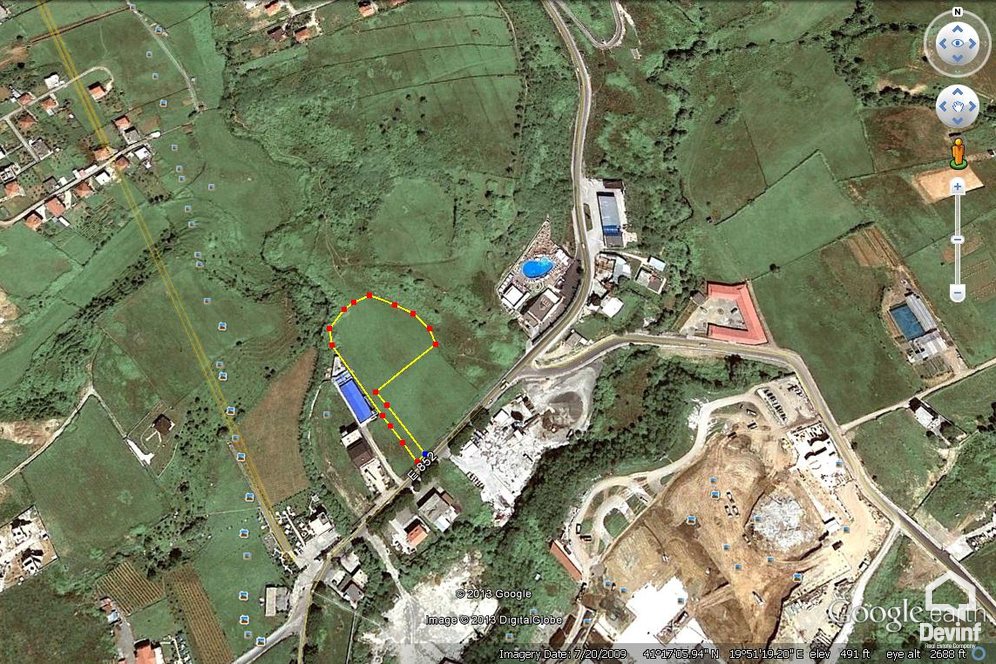 Tirane For Sale Land  The plot is positioned in the national road Tirana-Elbasan, near to the Ex Cartodrom. Building Plot