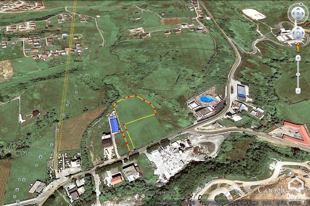 Tirane For Sale Land  The plot is positioned in the national road Tirana-Elbasan, near to the Ex Cartodrom. Building Plot