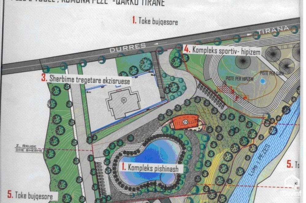 Tirane Shitje Ndertese Multifunksionale  Toka dhe objekti ndodhen gjate rruges se Kavajes, ne Peze, Tirane. zyre