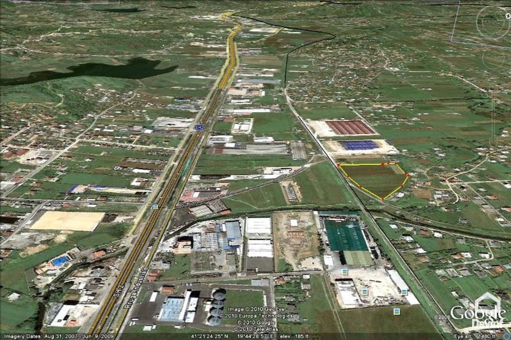Tirane Shitje Toke  Toka ndodhet ne Autostraden Tirane-Durres, ne brez te dyte toke industriale