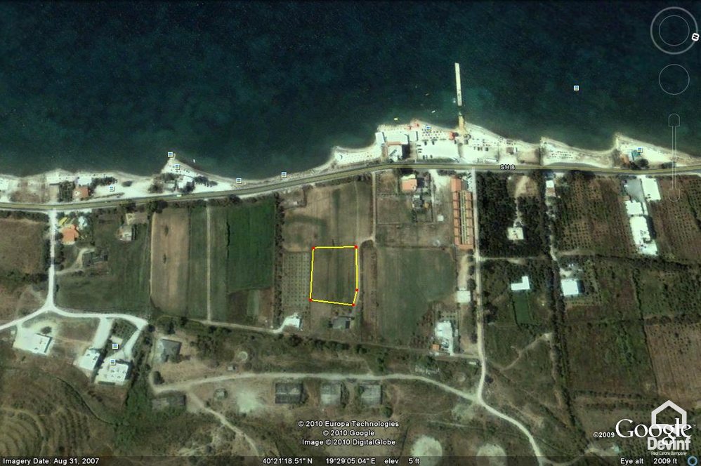 Vlore For Sale Land  This property is located in Radhima, Vlora. Building Plot Coast Land