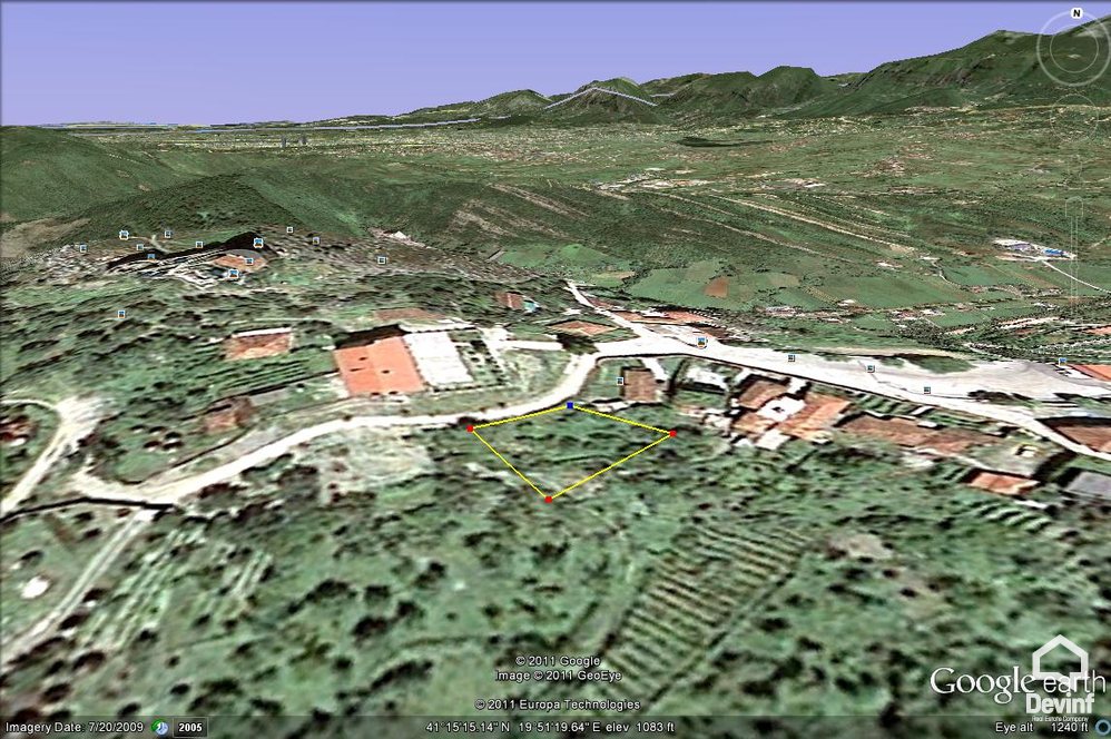 Tirane For Sale Land  The land is located near the Castle of Petrela Building Plot