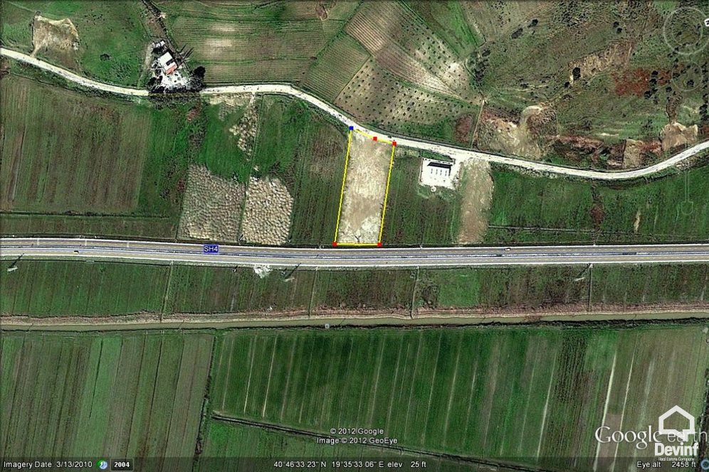  For Sale Land  The land is located on the edge of the highway Lushnje-Fier, near the village Mbrostar Industrial Land