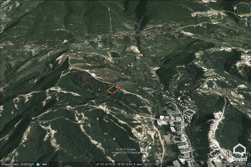 Tirane For Sale Land  The land is located in Linxa, in Dajti mountain, Tirane Building Plot