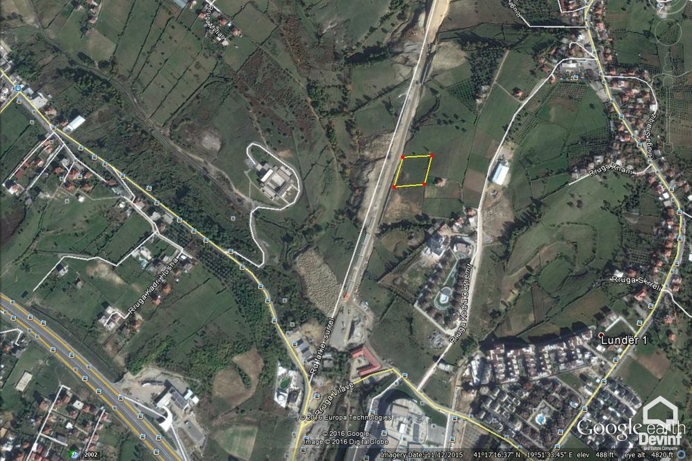Tirane For Sale Land  The land is located near Tirana East Gate Center Building Plot
