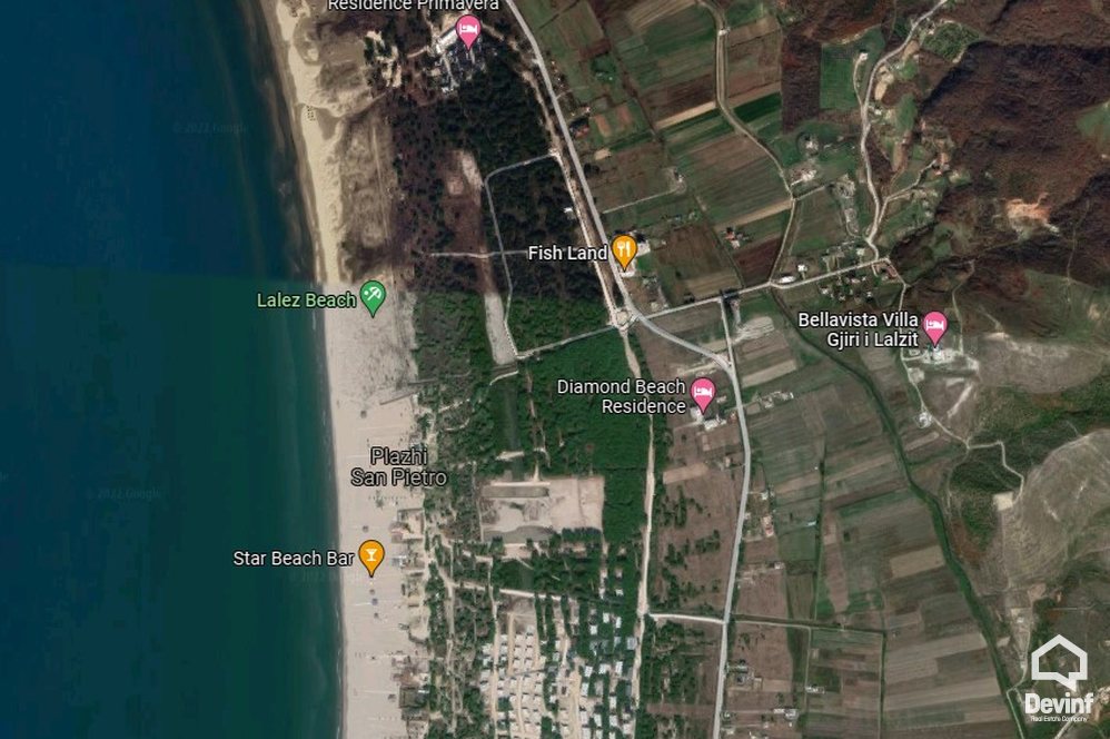 Durres For Sale Land  The land is located in Lalez bay Building Plot Coast Land bregdet