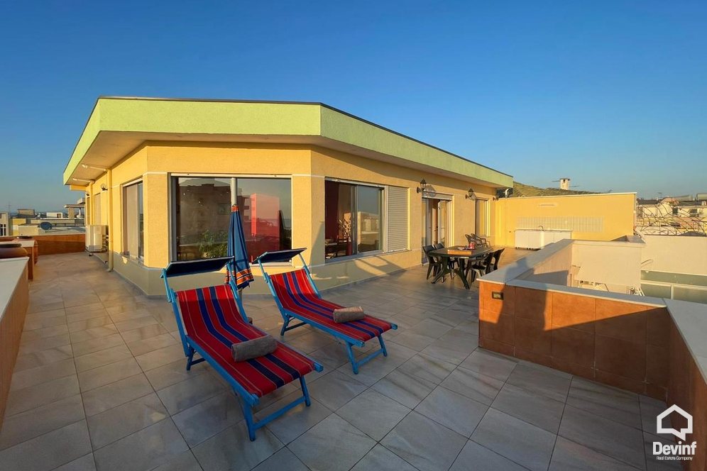 Durres For Sale Apartment 3+1 Attic Apartment on the Beach, Durres Apartment