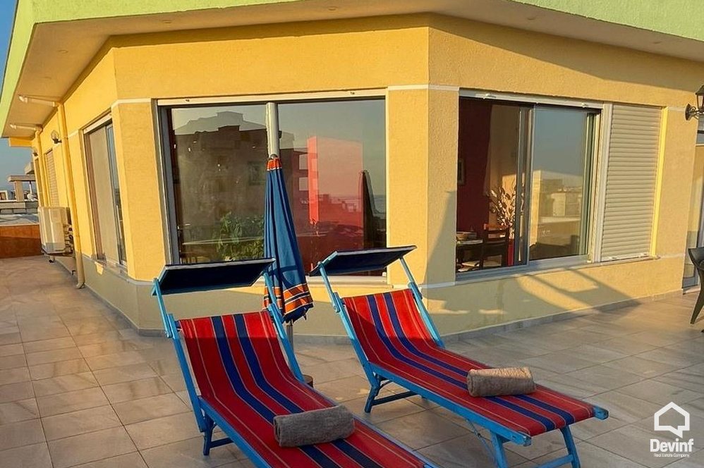 Durres For Sale Apartment 3+1 Attic Apartment on the Beach, Durres Apartment