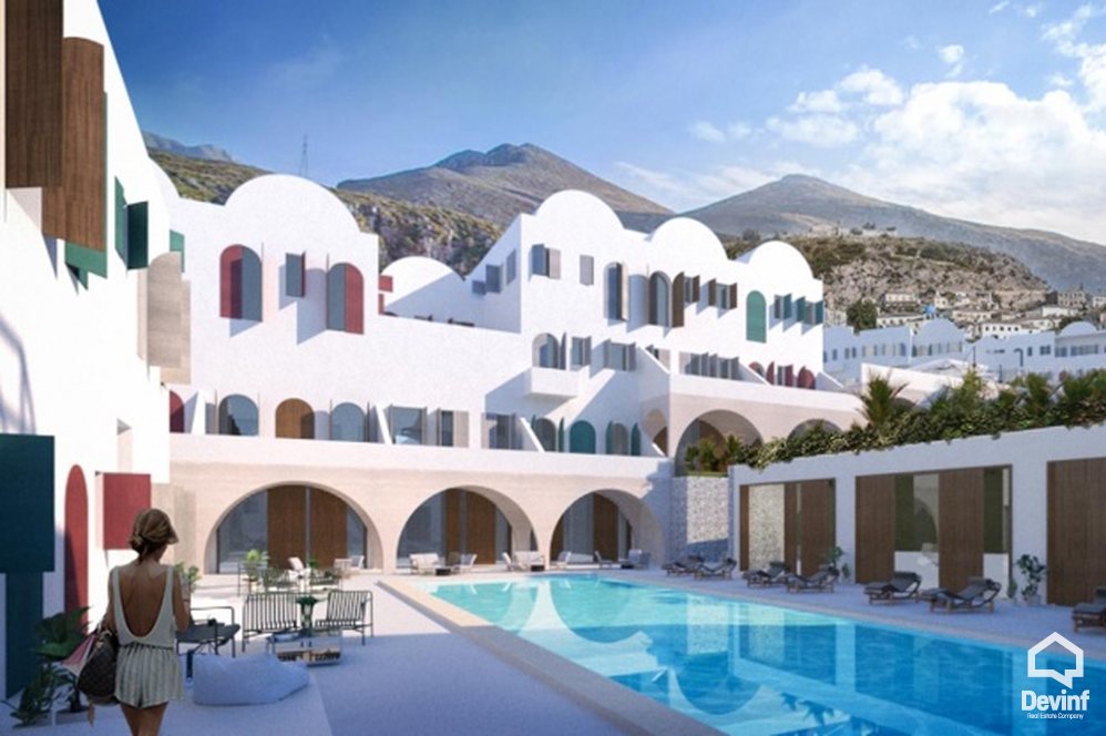 Vlore For Sale Apartment Garsoniere Santorini Residence, Drymades bregdet Residential Complex Bedsit turistike Booking/AirBnB