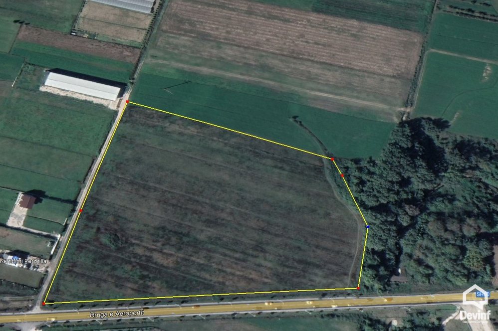 Tirane For Sale Land  The land is located on the edge of the road to the Airport Mother Theresa Building Plot Industrial Land industri