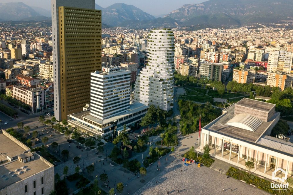 Tirane Shitje Apartament 2+1+A Tirana Rock Building, ne Sheshin Skenderbej apartament Rezidence