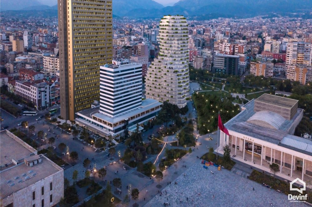 Tirane Shitje Apartament 2+1+A Tirana Rock Building, ne Sheshin Skenderbej apartament Rezidence