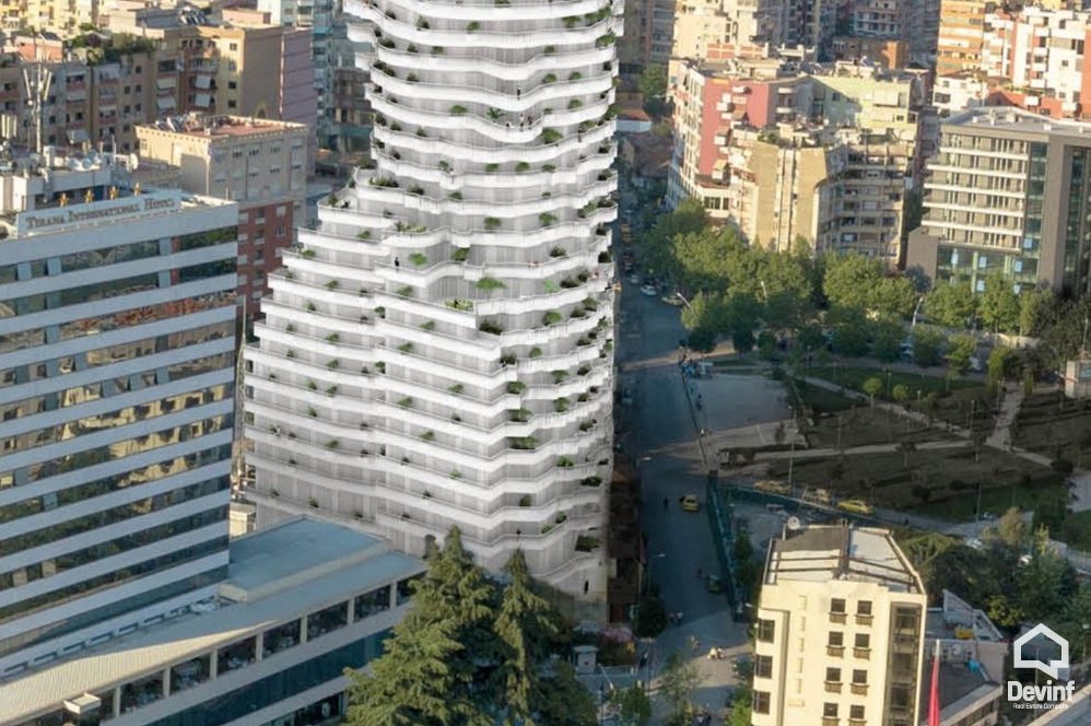 Tirane Shitje Apartament 2+1+A Tirana Rock Building, ne Sheshin Skenderbej apartament Rezidence