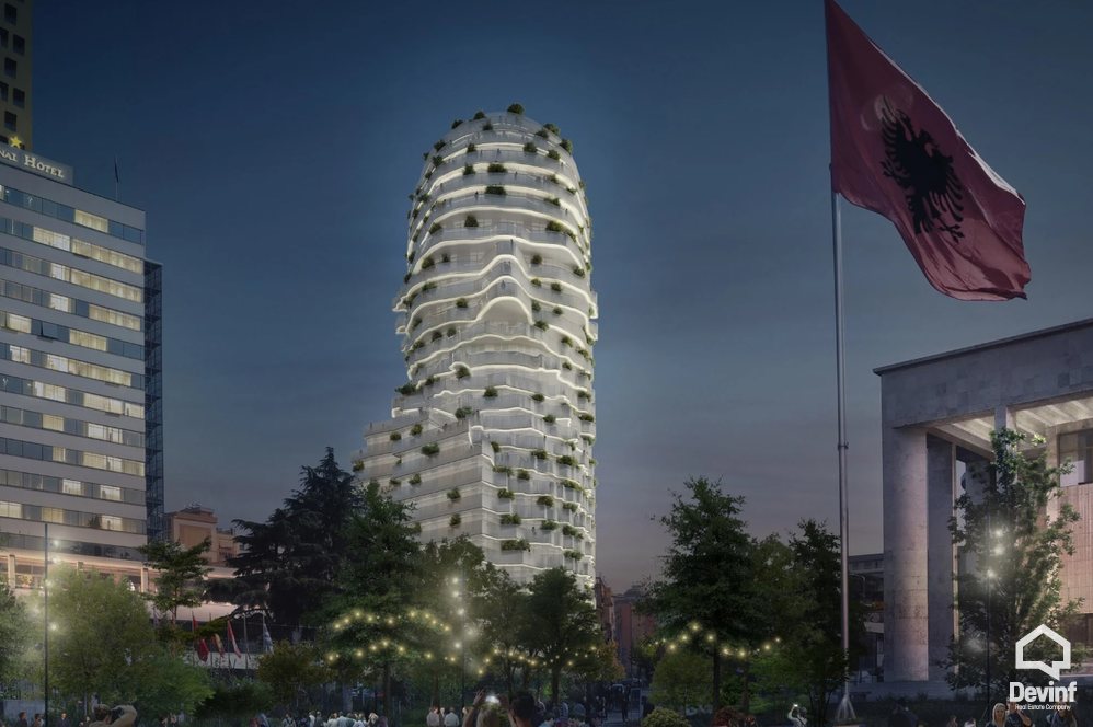 Tirane Shitje Apartament 2+1+A Tirana Rock Building, ne Sheshin Skenderbej apartament Rezidence