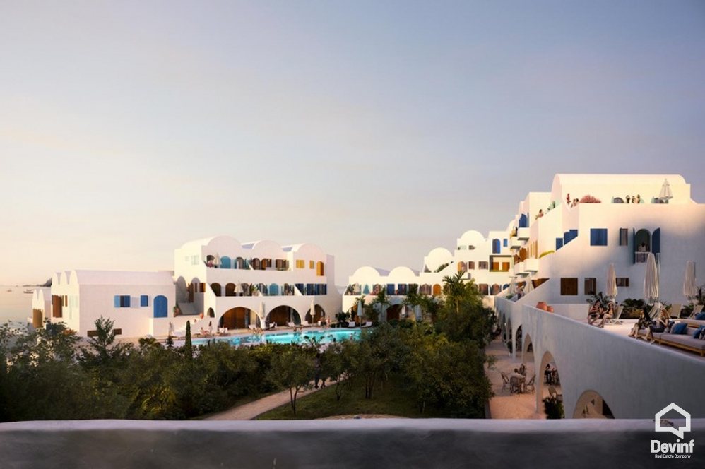 Vlore For Sale Apartment 1+1 Santorini Residence, Drymadhes Apartment bregdet Residential Complex turistike Booking/AirBnB
