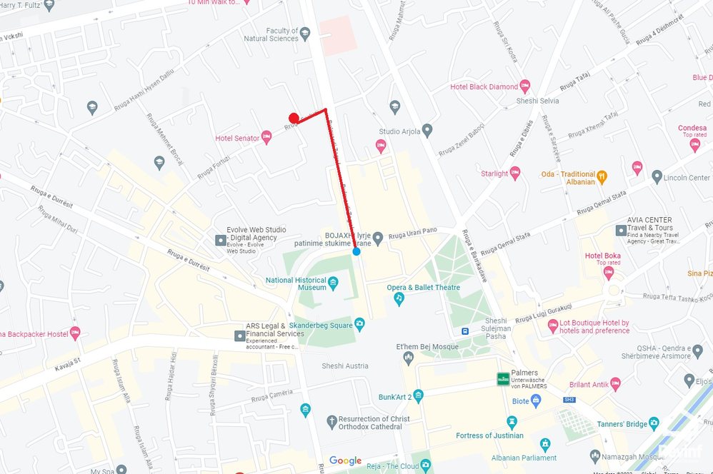Tirane For Sale Apartment 1+1 Fortuzi street, near the Ministry of Justice Apartment Office Booking/AirBnB