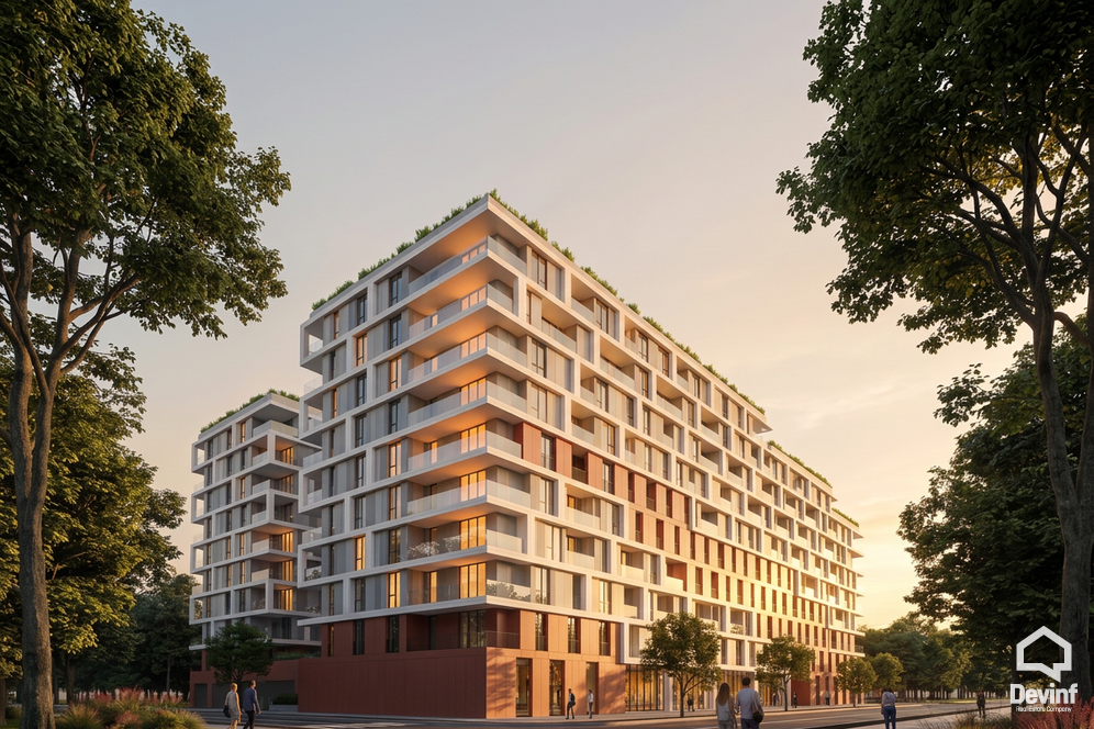 Tirane For Sale Apartment 2+1 Mei Garden Residence, former Aviation Field Apartment Residential Complex